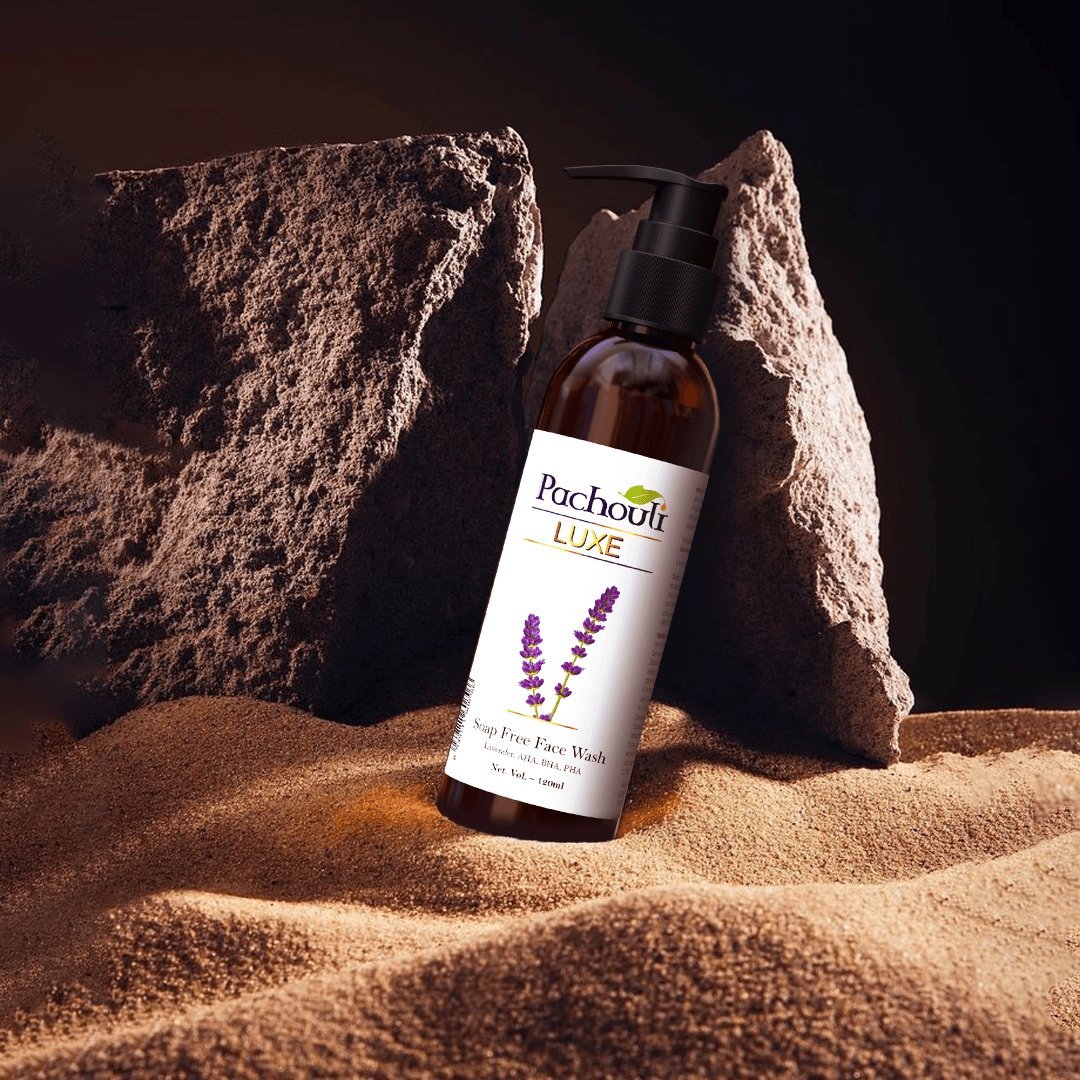 SOAP FREE FACE WASH - Plastic Bottle - Pachouli LUXE