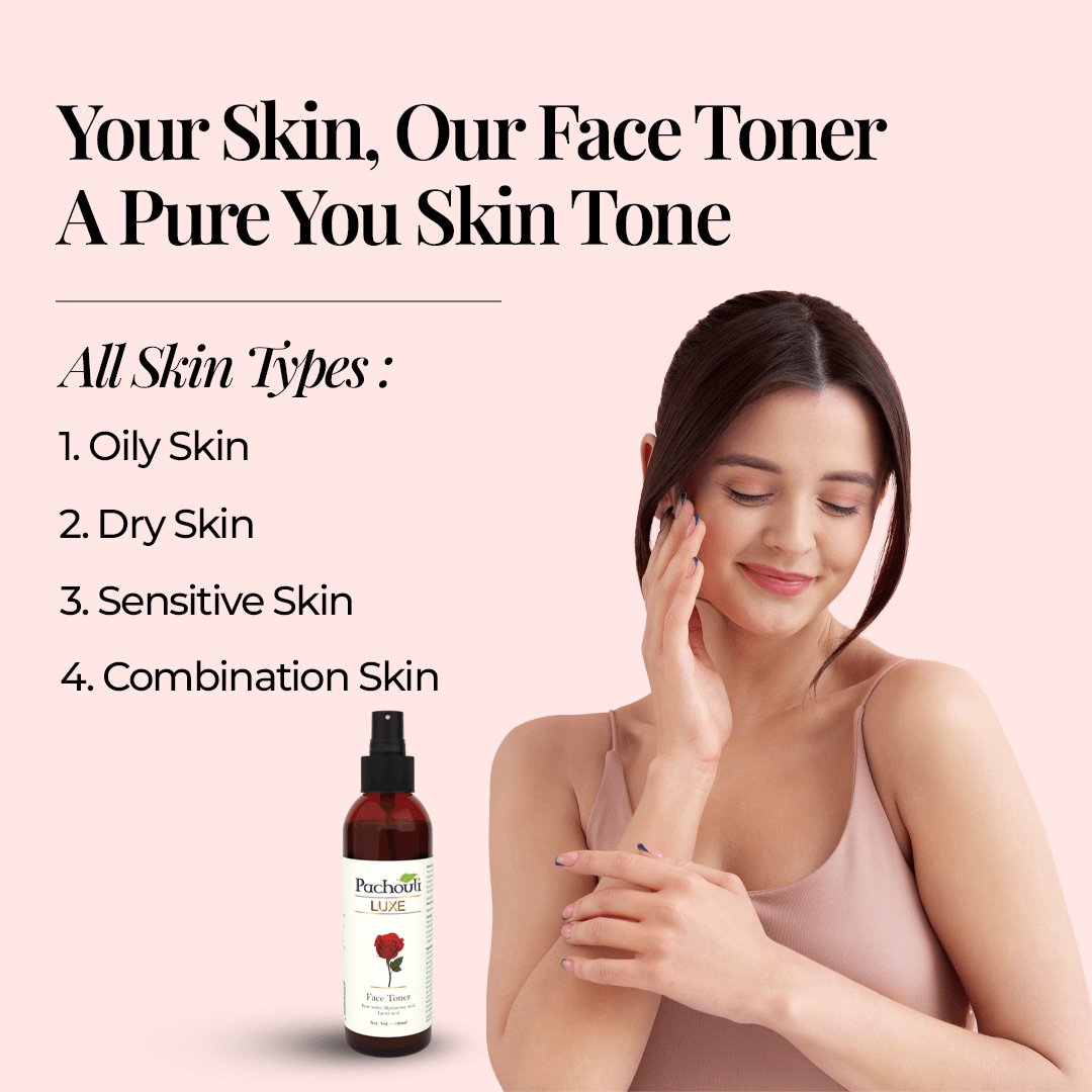 Face Toner: Balance pH & Oil, Dirt Skin Cleanser - 120ml - Plastic Bottle - Pachouli LUXE