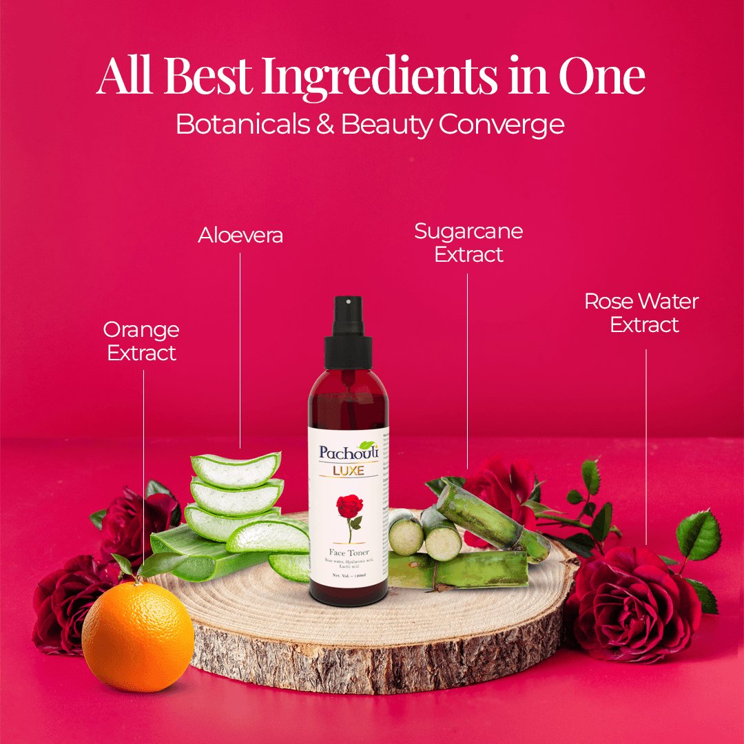 Face Toner: Balance pH & Oil, Dirt Skin Cleanser - 120ml - Plastic Bottle - Pachouli LUXE