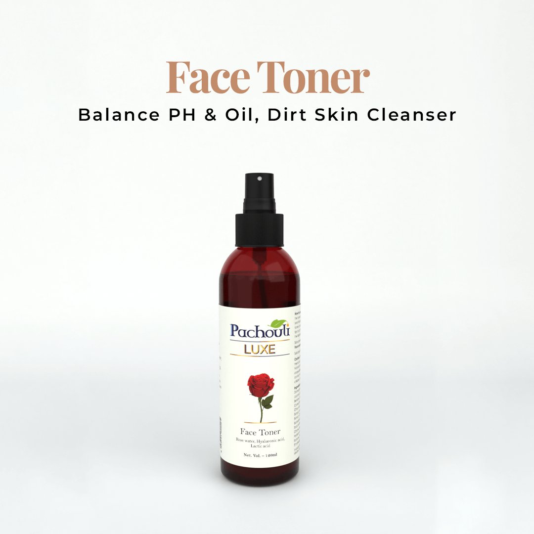 Face Toner: Balance pH & Oil, Dirt Skin Cleanser - 120ml - Plastic Bottle - Pachouli LUXE