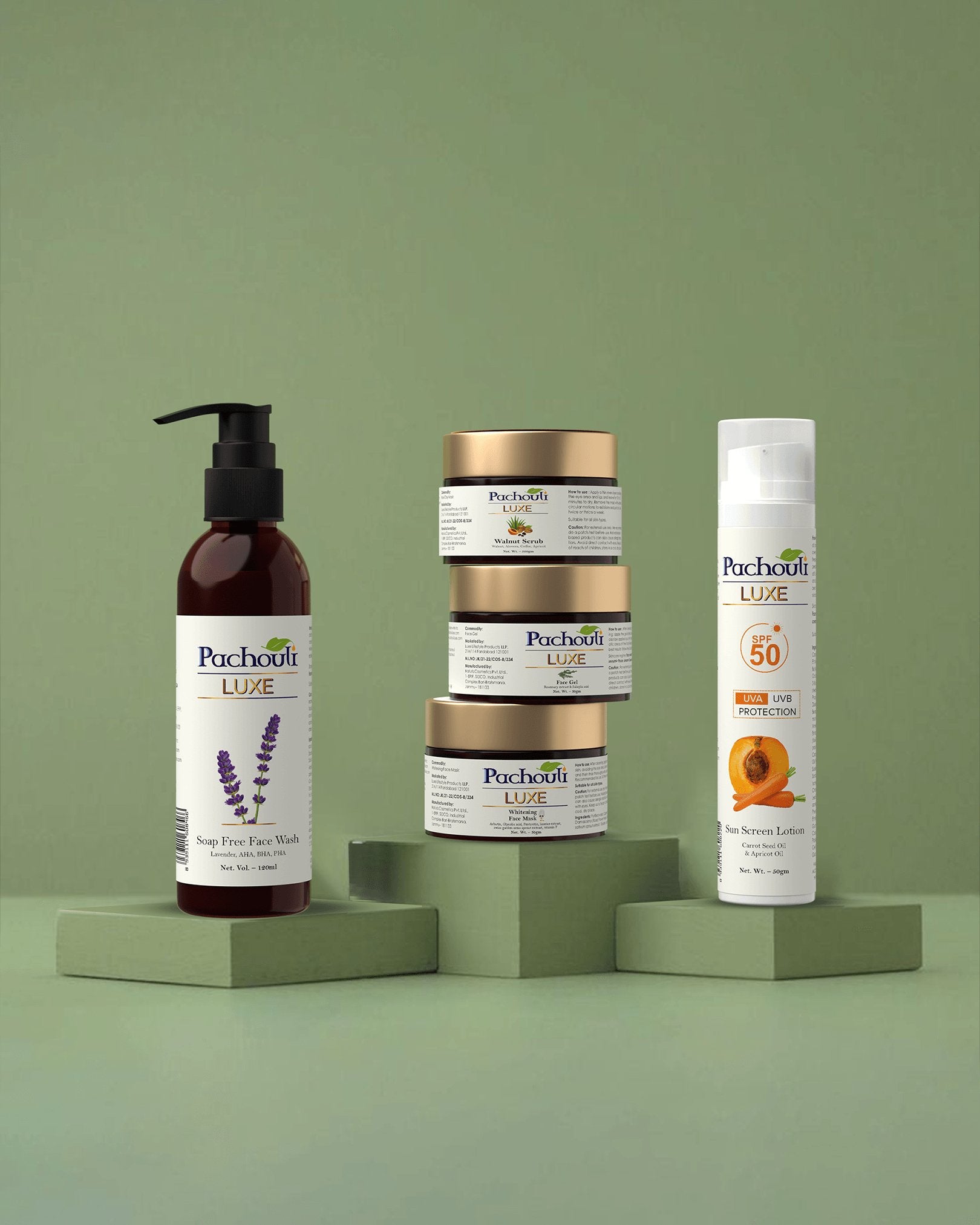 Pachouli Luxe Brightening Kit For Men - Pachouli LUXE